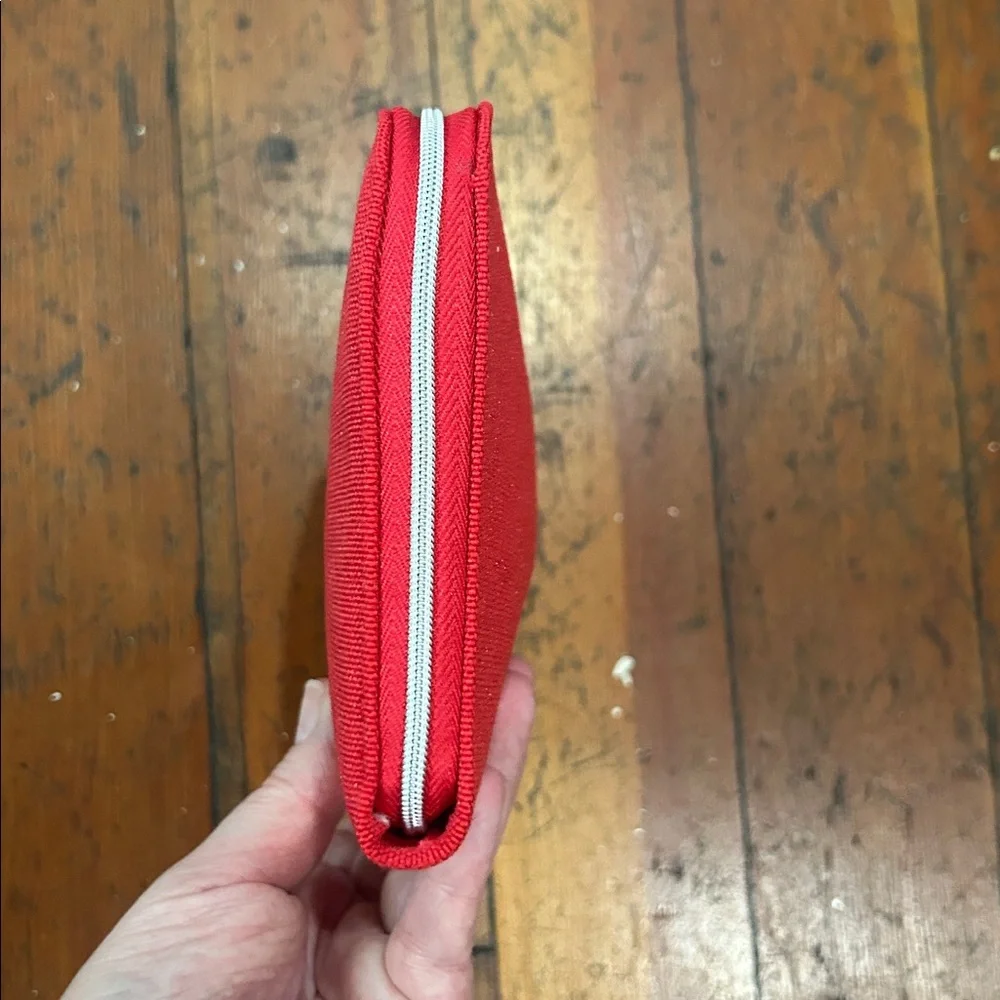 Dior Beauty Red Canvas Make Up Pouch